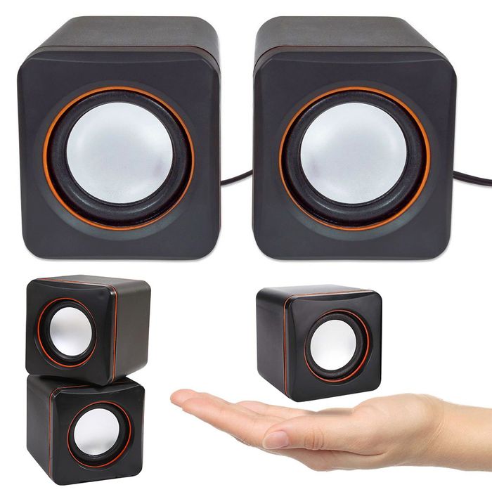 Głośniki komputerowe PC 2.0 jack zasilanie usb 06231