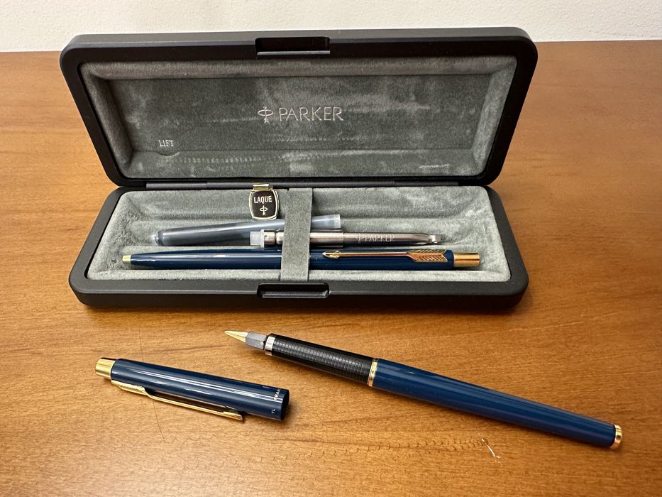 Conjunto Parker Vintage Lacado - Caneta e Esferográfica