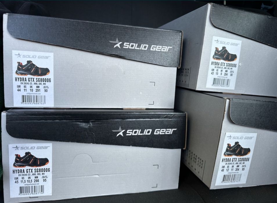 Buty 46 z membraną Gore-tex 45  Solid Gear 44  Hydra GtX 43