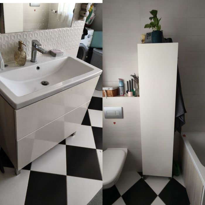 Zestaw mebli łazienkowych + umywalka Cersanit + gratis