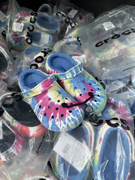 Утепленные Crocs Classic Lined Tye Dye Clog