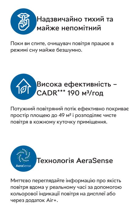 Очищувач повітря Philips ACO850