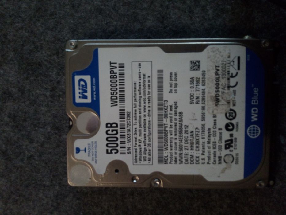 Untested 500GB HDD446941212799805441