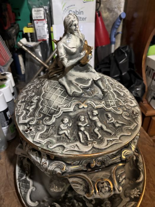 Escultura de decoracao antiga e rara