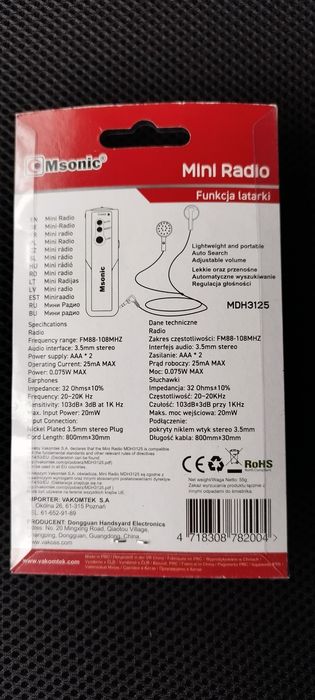 Mini Radio kieszonkowe