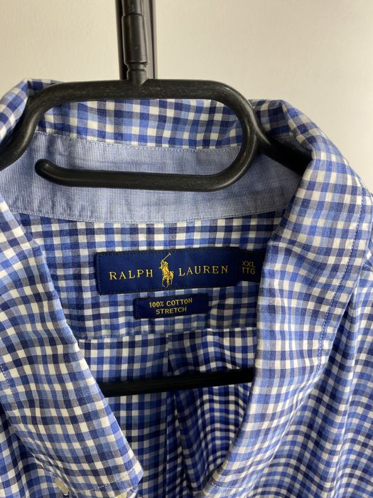 Ralph Lauren męska koszula w kratę z długim rekawem rozmiar XXL