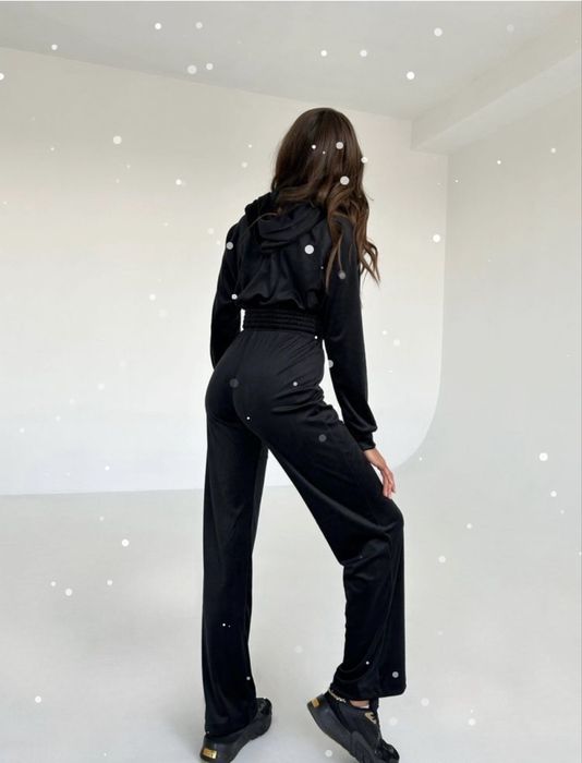 Костюм велюровий чорний Xs Bezbrendu