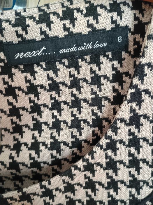 Sukienka Next mała czarna z pepitką rozmiar S