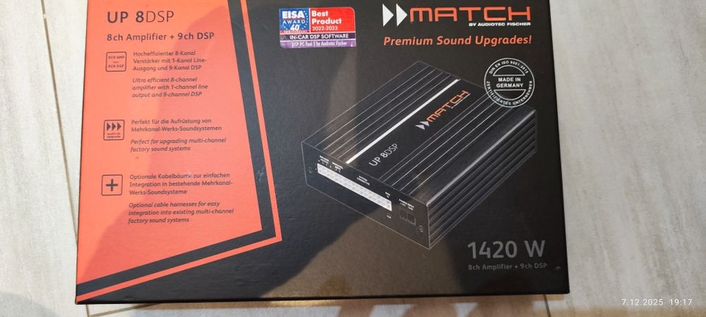 Wzmacniacz dsp Match up 8 plus URC. 3