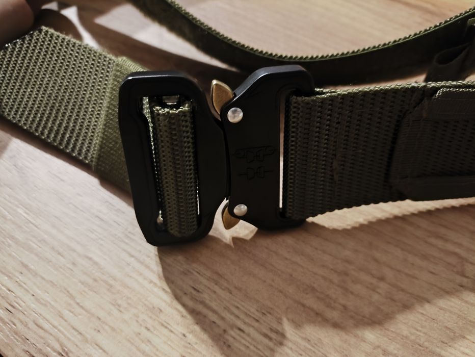 Pas taktyczny molle podwójny zielony NOWY