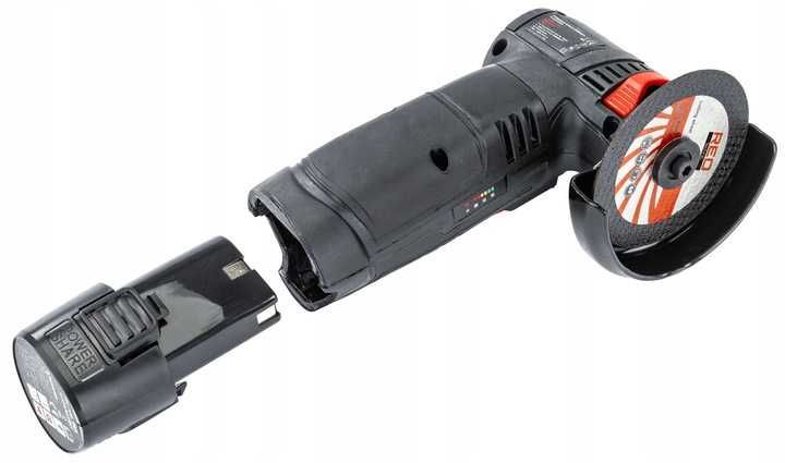 Mini szlifierka kątowa akumulatorowa 12v bezszczotkowa +2xaku 7xtarcza