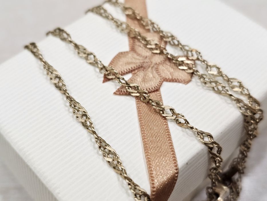 Złoty łańcuszek DAMSKI SPLOT ciekawy PR 585 60 cm