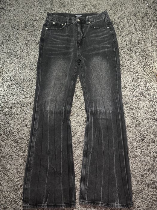 Balenciaga Lost Tape Flared Gray Jeans