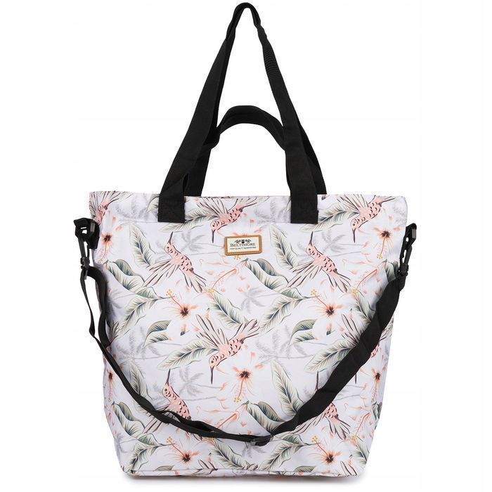 Torebka damska materiałowa shopperka lekka duża A4 na ramię torba nowa