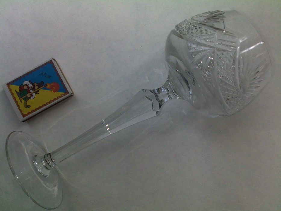 Свадебные бокалы фужеры прозрачный хрусталь гдр