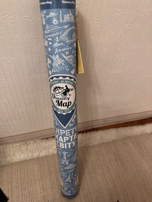 Скретч карта світу 88х62см