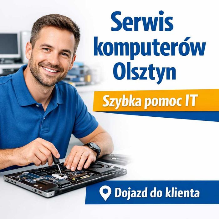 Naprawa Komputerów i Laptopów | Informatyk Olsztyn i Okolice | Dojazd