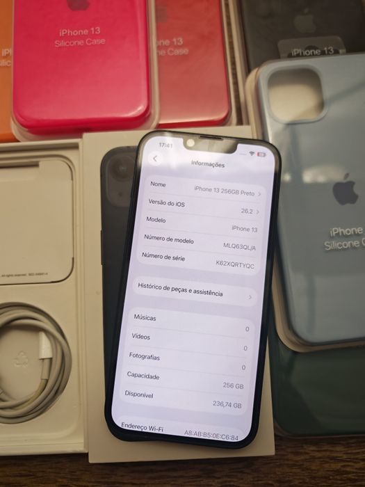 iPhone 13 6.1" 256GB Preto  Em Bom estado, Aceito Retomas