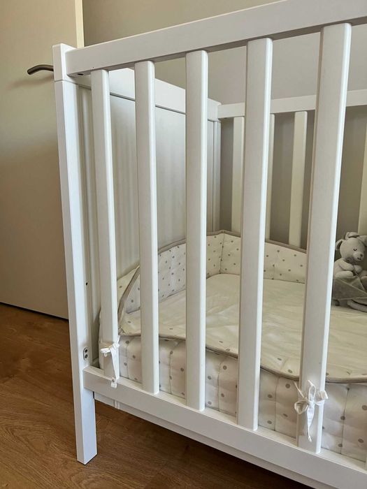 Berço 60x120 cm Ikea SUNDVIK + Colchão Fushia medical care bebé