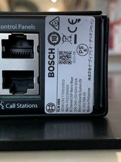 Equipamento de som BOSCH - Misturador Matrix DSP 8 canais