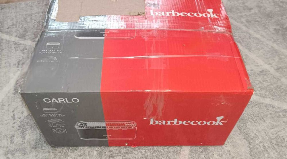 Carlo przenośny grill węglowy stołowy z wentylatorem i torbą