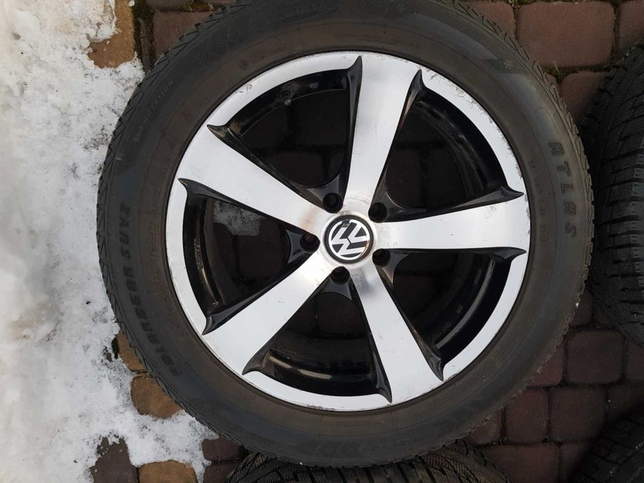 Felgi aluminiowe 18 5x112, VW, Audi, Mercedes, opony zimowe 8mm