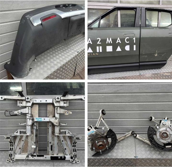 RIVIAN R1T R1S бампер з розборка б/у запчаастини шрот РІВІАН