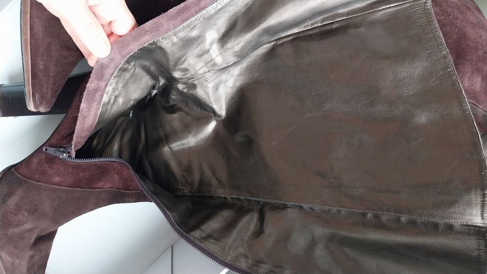 Botas em pele de camurça original Datelli