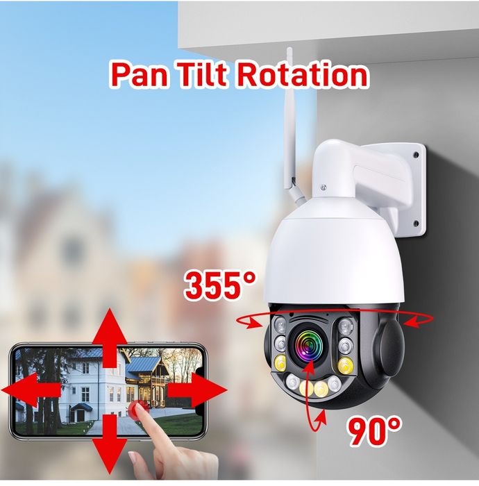 5mp WiFi камера видеонаблюдения с оптическим зумом iCSee