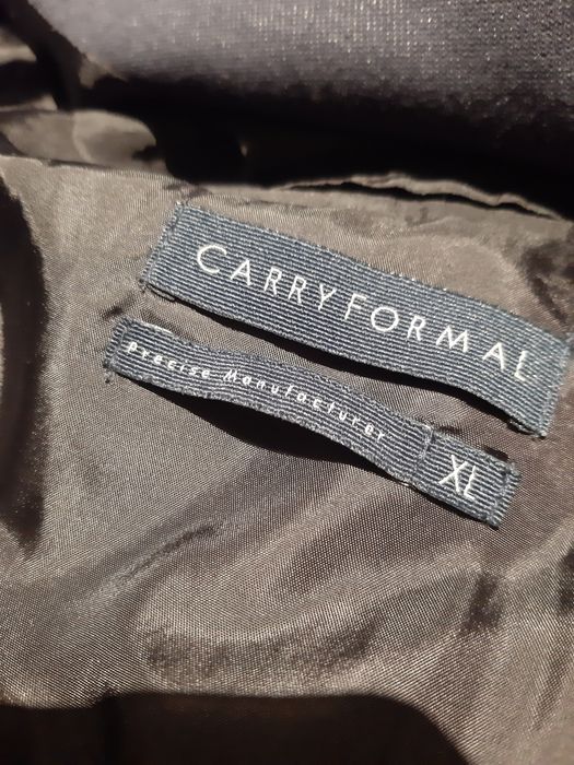 Marynarka XL granat Carry formal Slim polska garnitur połysk męska