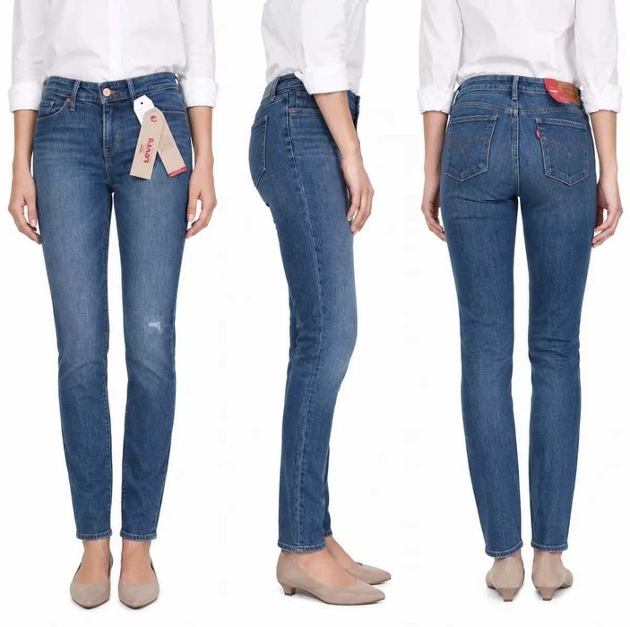 Nowe damskie jeansy Levi's 712 - Slim Mid Rise oryg. Levisy - W27/L34