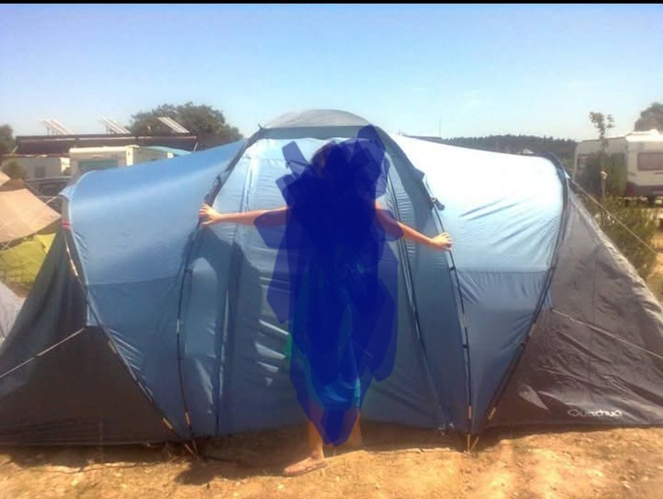 Tenda de campismo, decathlon 4.2 dome, 4 pessoas