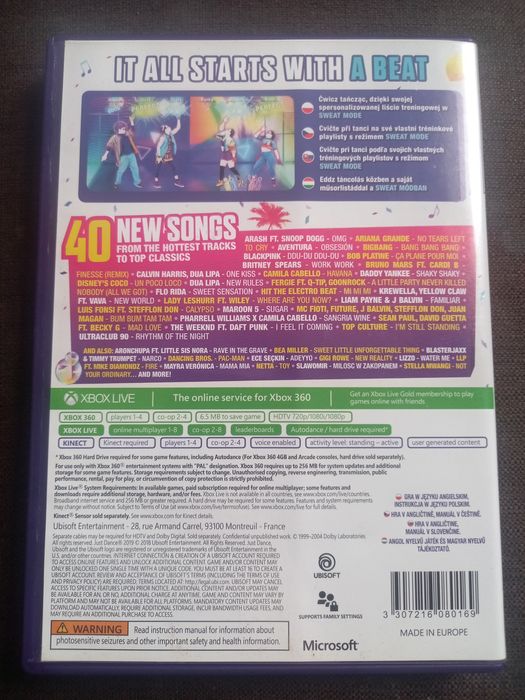 Gra taneczna Just Dance 2019 na xbox 360 kinect taniec