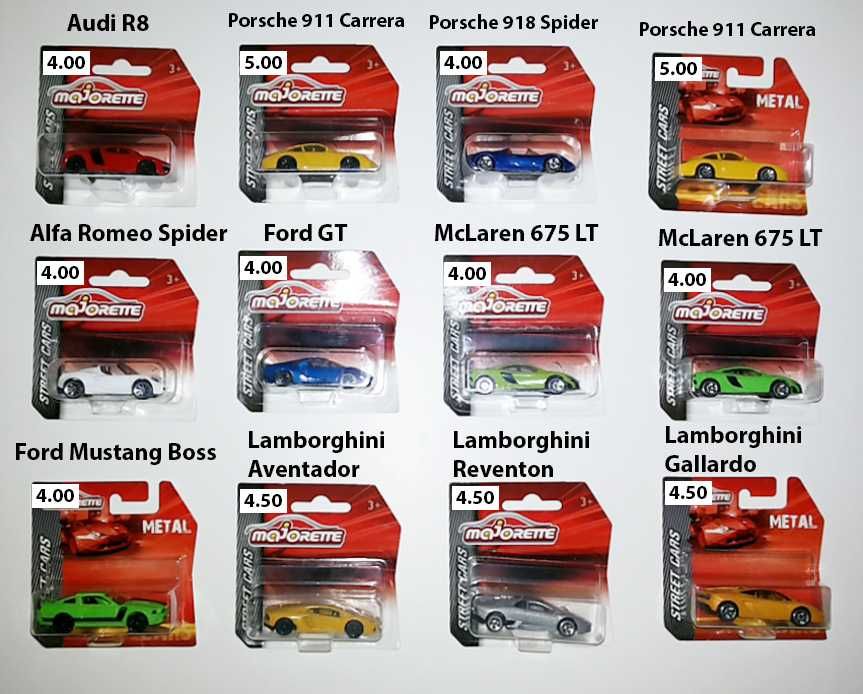 Carros Majorette - Miniaturas de Coleção Escala 1/64