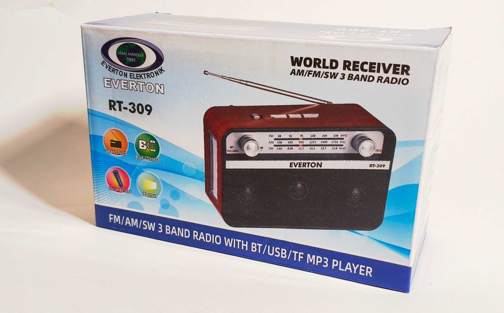 Приемник MP3 USB Bluetooth плеер лампа Everton RT-309