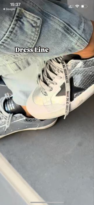 Снікерси Golden Goose Grey/ Кеди шкіряні Голден Гус Сірі/ Літні Кеди