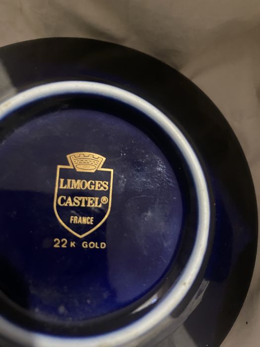 Chavena limoges debruada a ouro preci a negociar