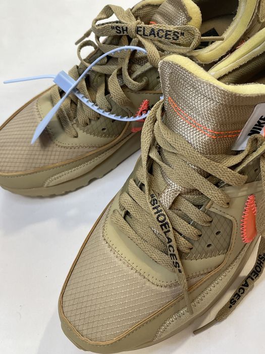 Кросівки Nike Air Max 90 x Off-White «Desert Ore»