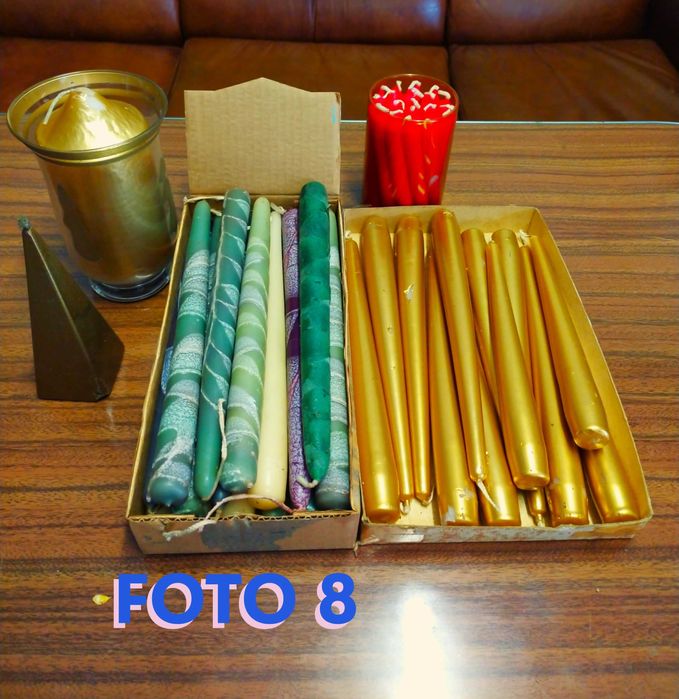 Peças em louça, limoges, resina, porcelana e velas decorativas