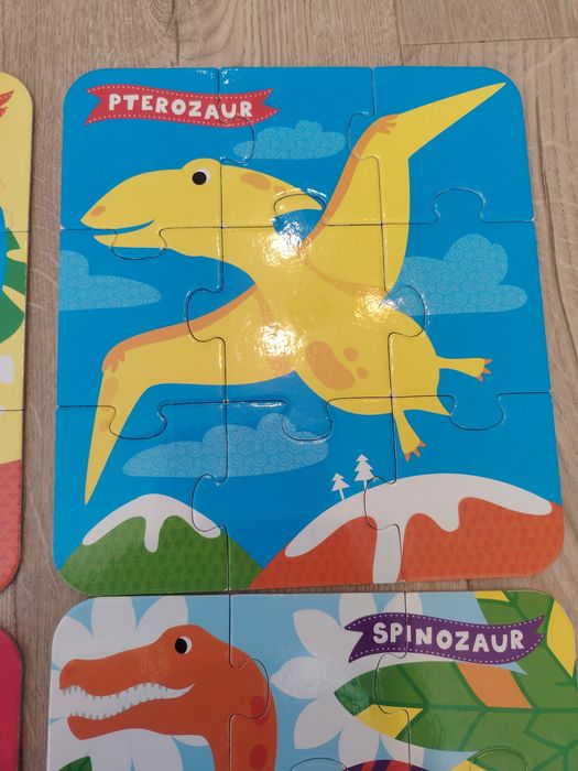 Puzzle dinozaury czuczu i puzzle drewniane