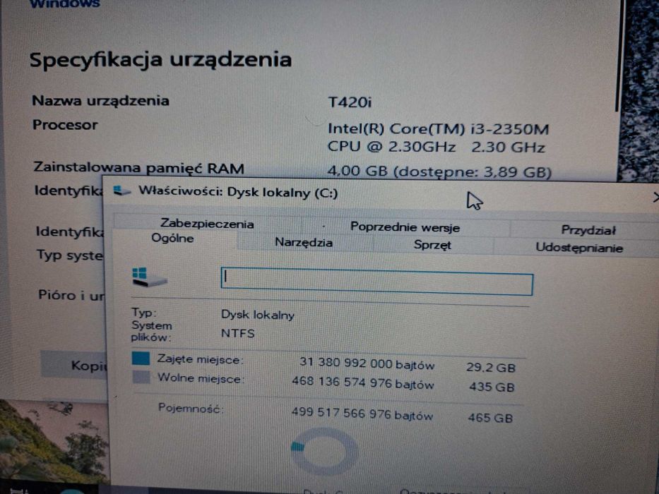 Laptop Lenovo ThinkPad T420i /4GB/i3/500GB