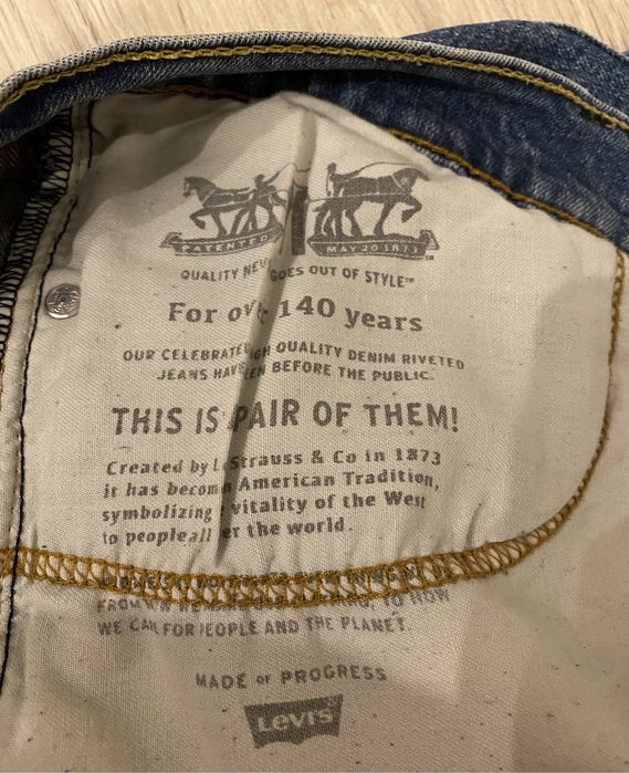 Spodnie jeansy Levis