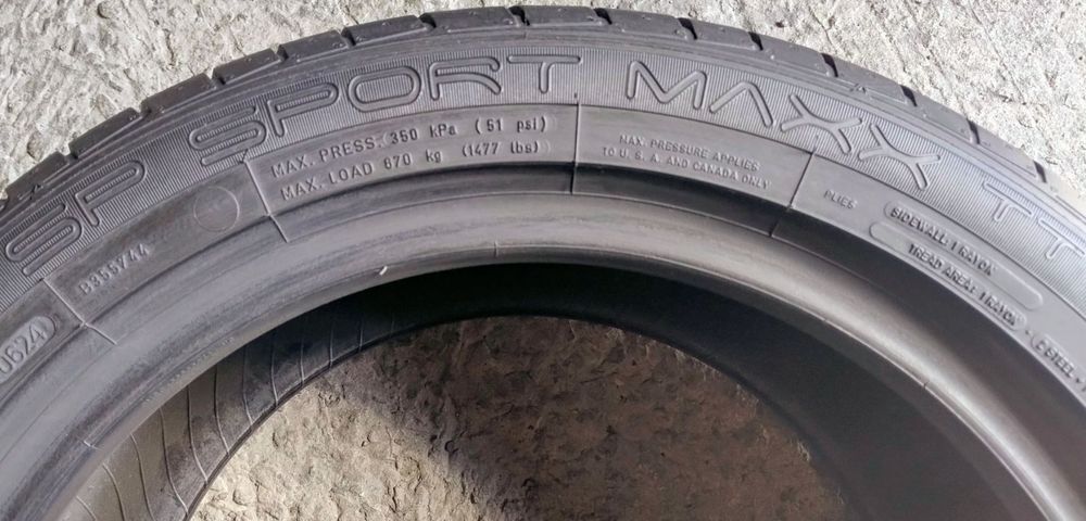 Шини літні R17 225/50 Dunlop SP Sport Maxx TT Run Flat
