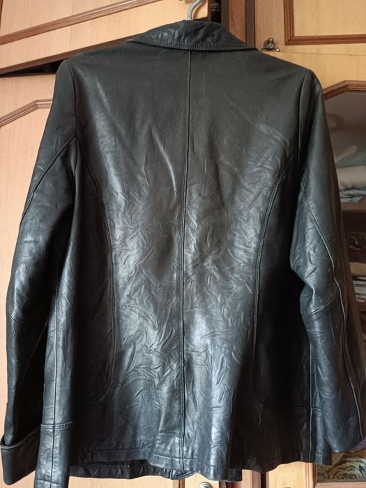 Турецкий кожаный пиджак 50-52