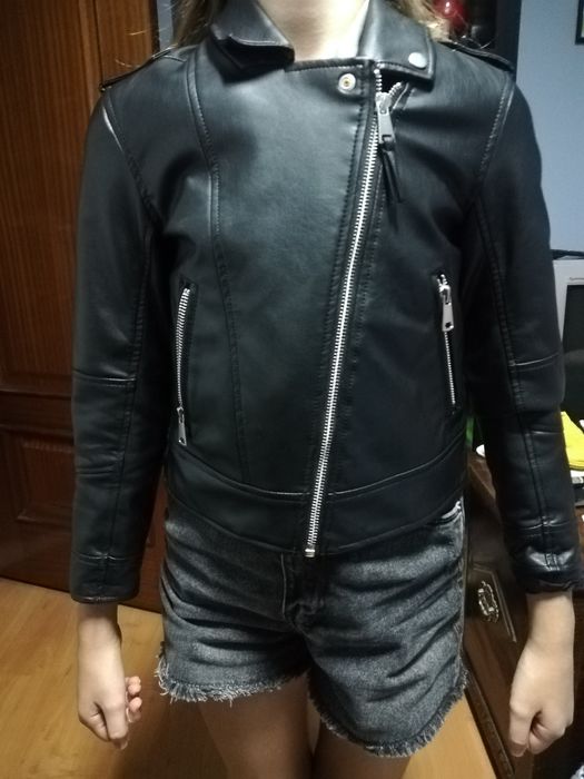 Casaco cabedal 7/8 anos