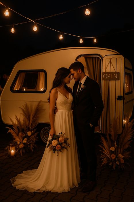 Fotoprzyczepa, fotobudka, ciężki dym ,wiatraki iskier