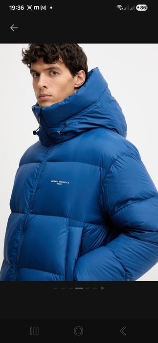 Легчайший пуховик Armani Exchange Milano розмір XL