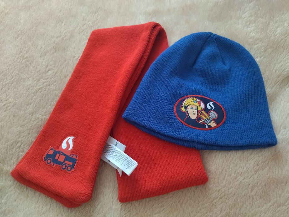 Набір для хлопчика (шапка та шарф) 5-8 років