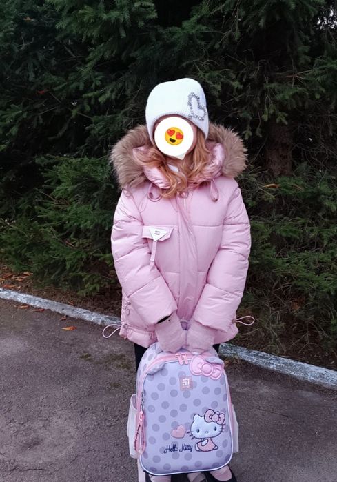 Куртка зимова курточка пуховик на дівчинку