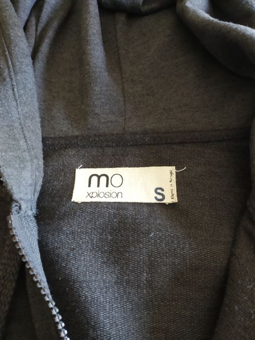 Casaco sweatshirt com fecho cinza S